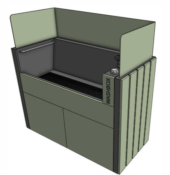 Standalone WashBox - Backsplash up